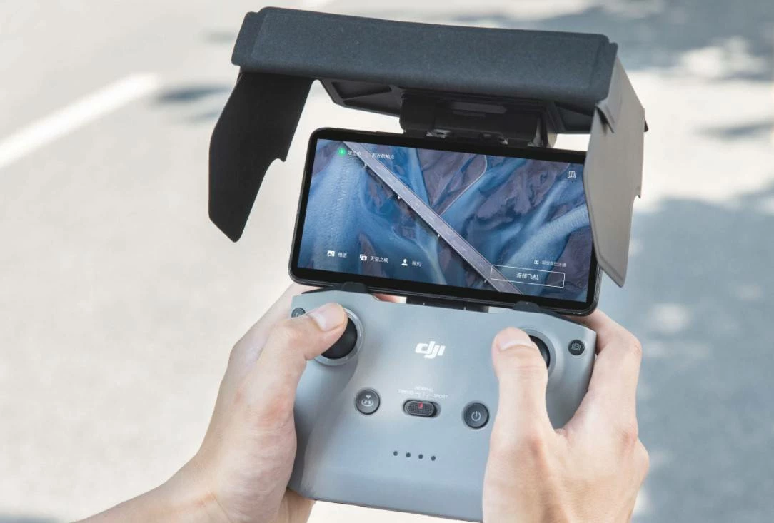 Mburojë dielli për monitor të kontrolluesit DJI CP.MA.AS000000.01, për Mavic Air 2 / Mini 2, e zezë