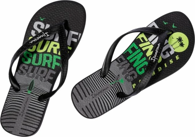 Papuqe meshkuj Ipanema, të zeza dhe të gjelbra