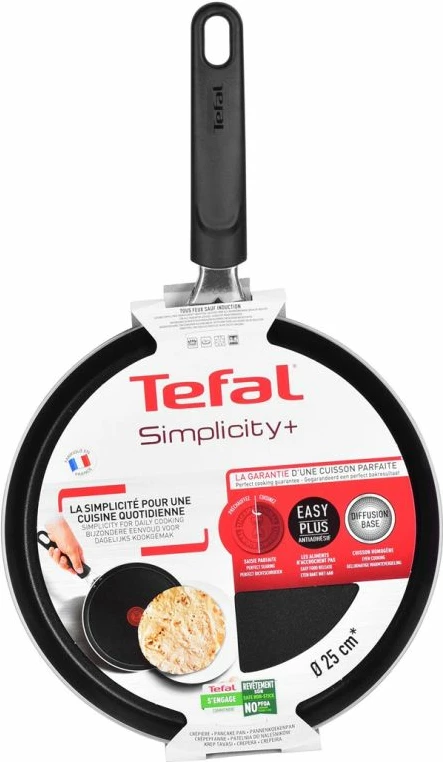Tigan për palaçinka Tefal Simplicity B5821902, i zi, 25 cm