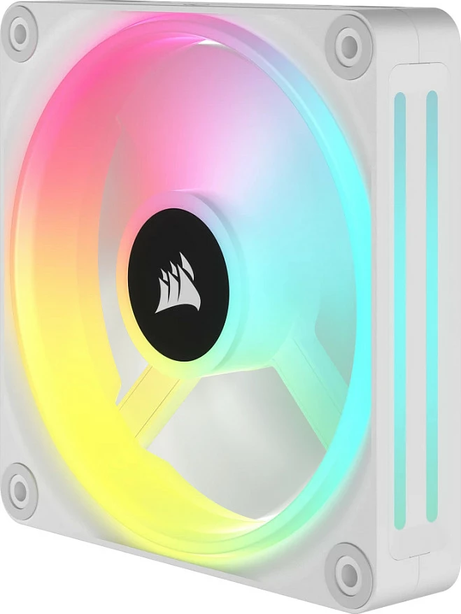 Ventilator për kasë Corsair iCUE LINK QX120 RGB Starter Kit, 120mm, 3 copë, i bardhë