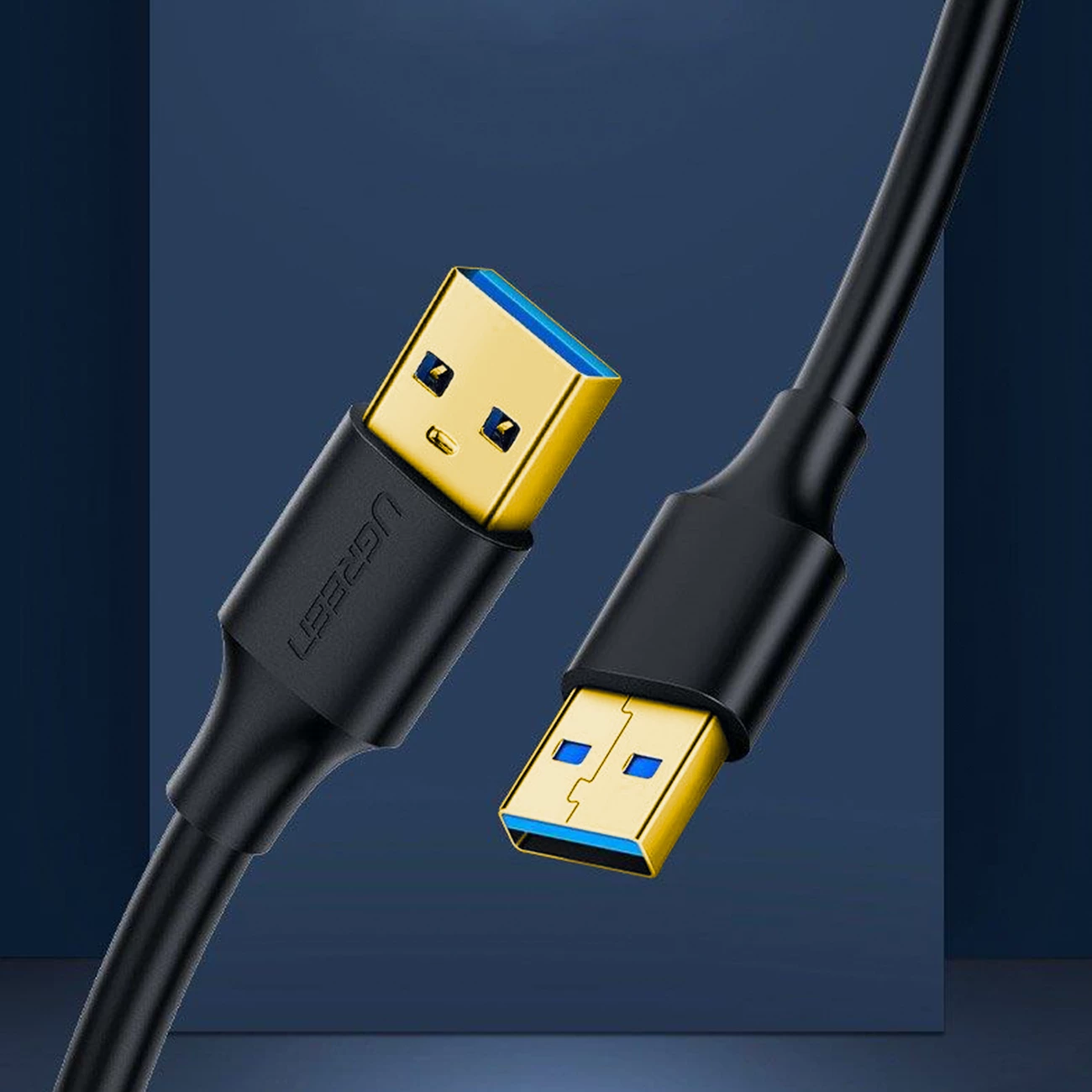 Kabllo USB-A 3.0 Ugreen US128 10371, 2m, e zezë