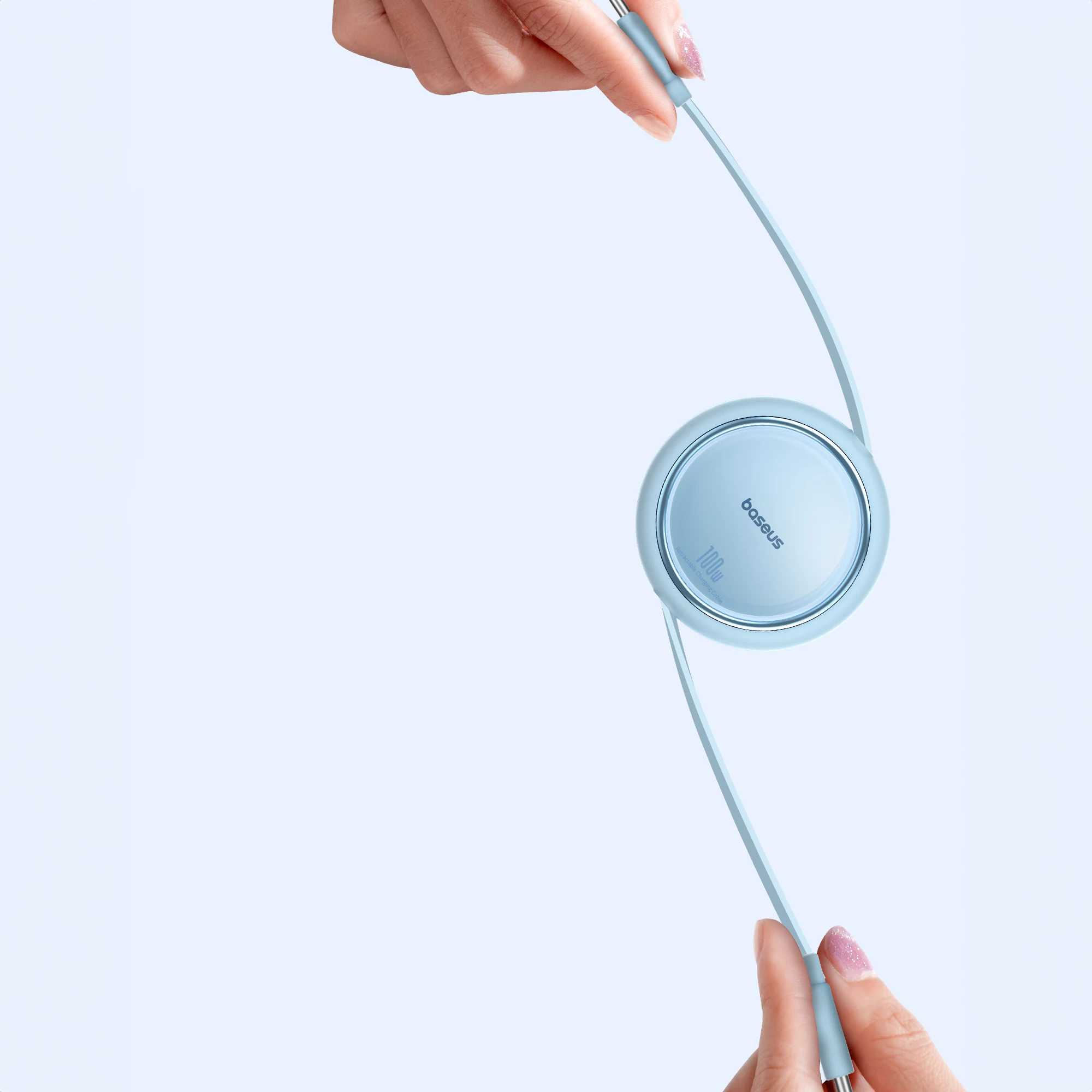 Kabllo Baseus Free2Draw Mini USB-C në USB-C, 100W, 1m, kaltër