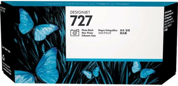 Kartushë bojë, HP, 727 F9J79A, 300 ml, Photo Black
