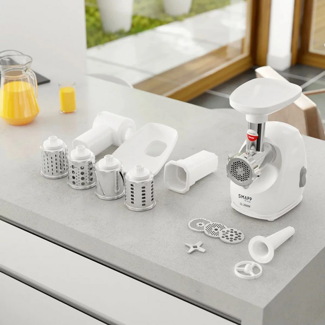 Makinë mishi SMAPP 489.81, 2000 W, Bardhë