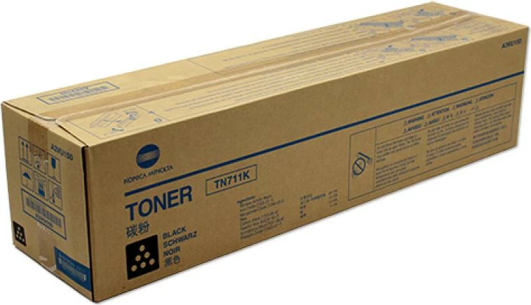 Toner, Konica Minolta, TN-711K A3VU150, rendiment deri 24000 faqe, i zi