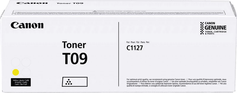 Toner Canon T09 3017C006 rendiment 5900 faqe standard, e verdhë