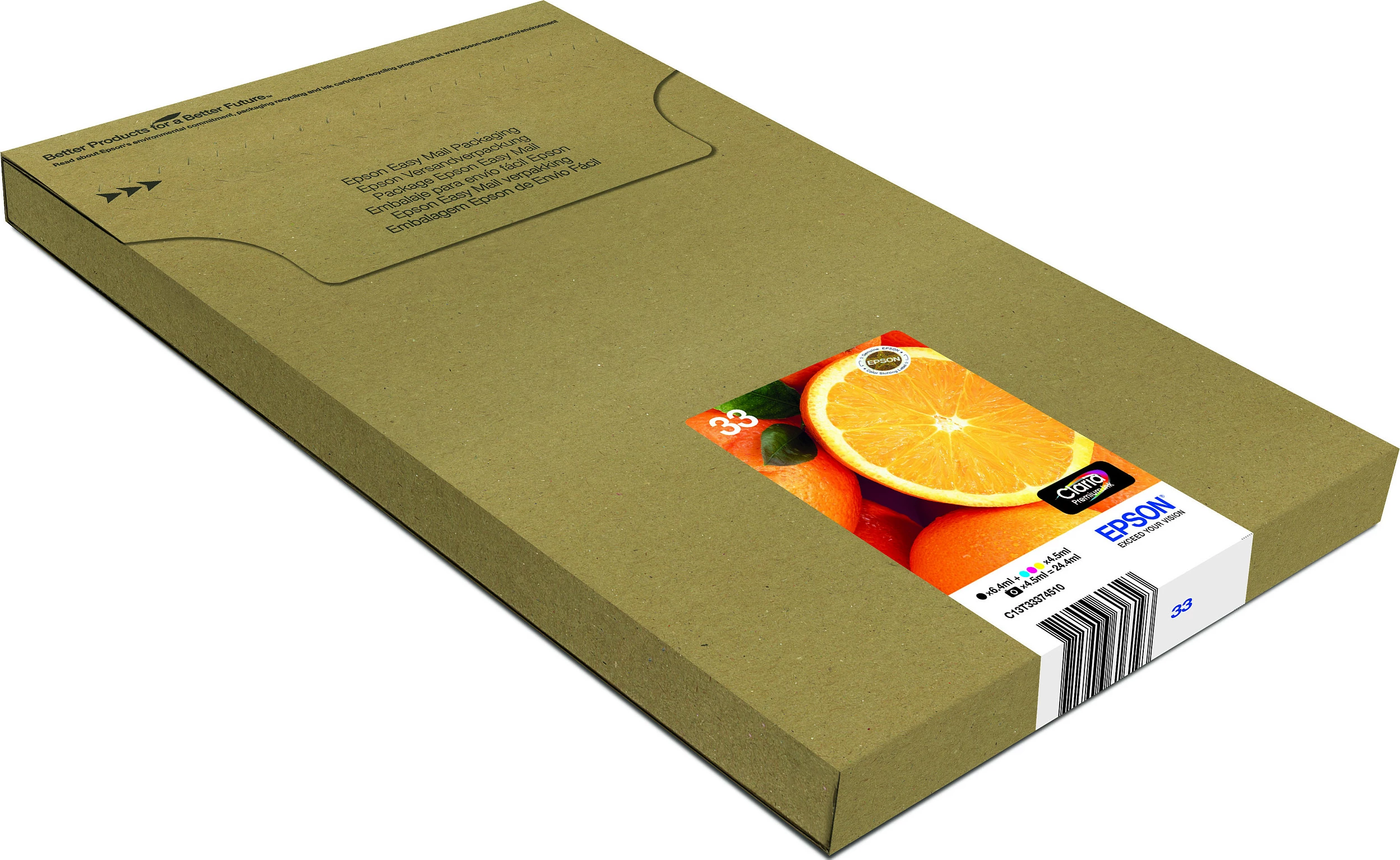 Katridha boje Epson 33 Orange Claria Premium Ink, Multipack 5 copë, C13T33374510