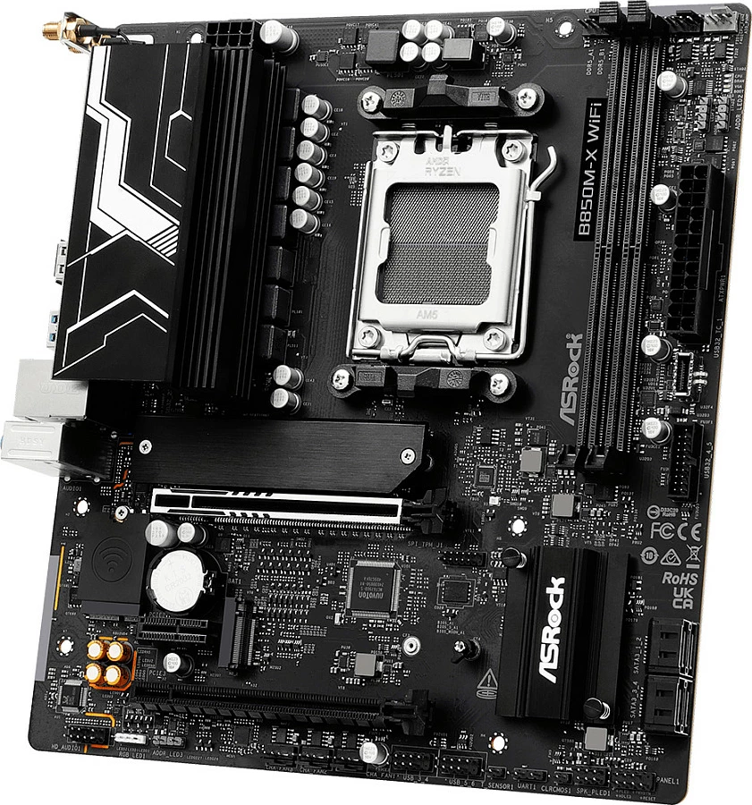Pllakë amë ASRock B850M-X WiFi R2.0, Socket AM5, DDR5 128GB, micro ATX, e zezë