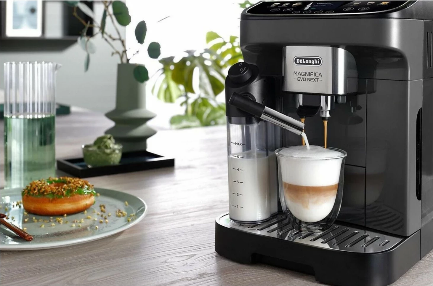 Aparat kafeje DeLonghi Magnifica Evo Next ECAM310.60.GB, 1.9L, 1450W, zi-gri