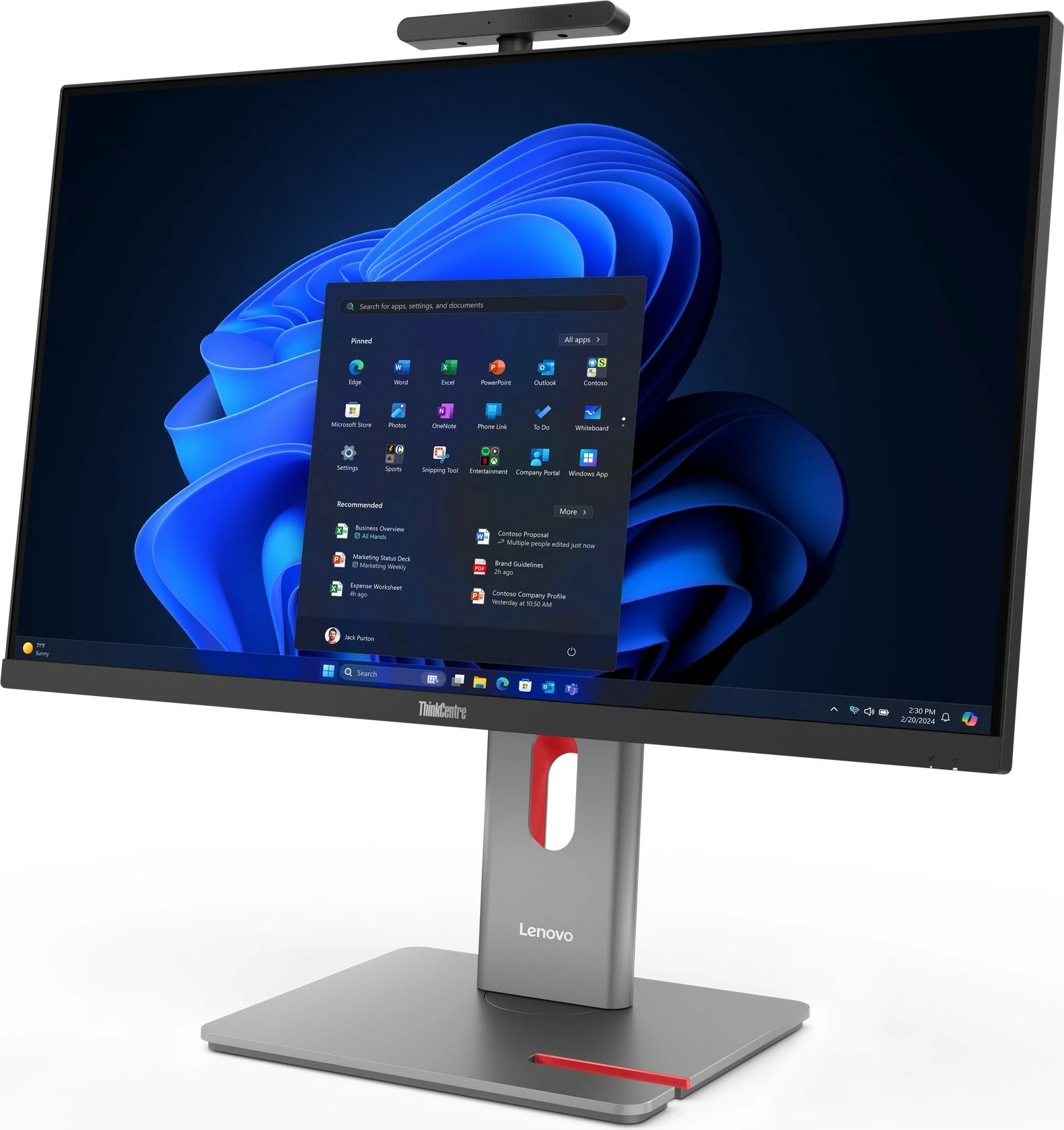 Kompjuter All-in-One Lenovo ThinkCentre M90a 27 Pro G6, 32GB RAM, 512GB SSD, 27 inç, QHD, Win 11 Pro, e zezë