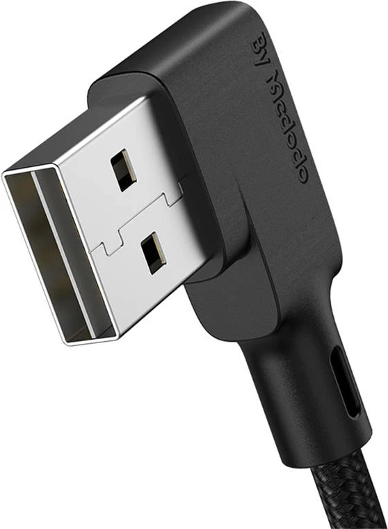 Kabllo USB në Lightning Mcdodo CA-7300, 1.8m, kënduar, e zezë