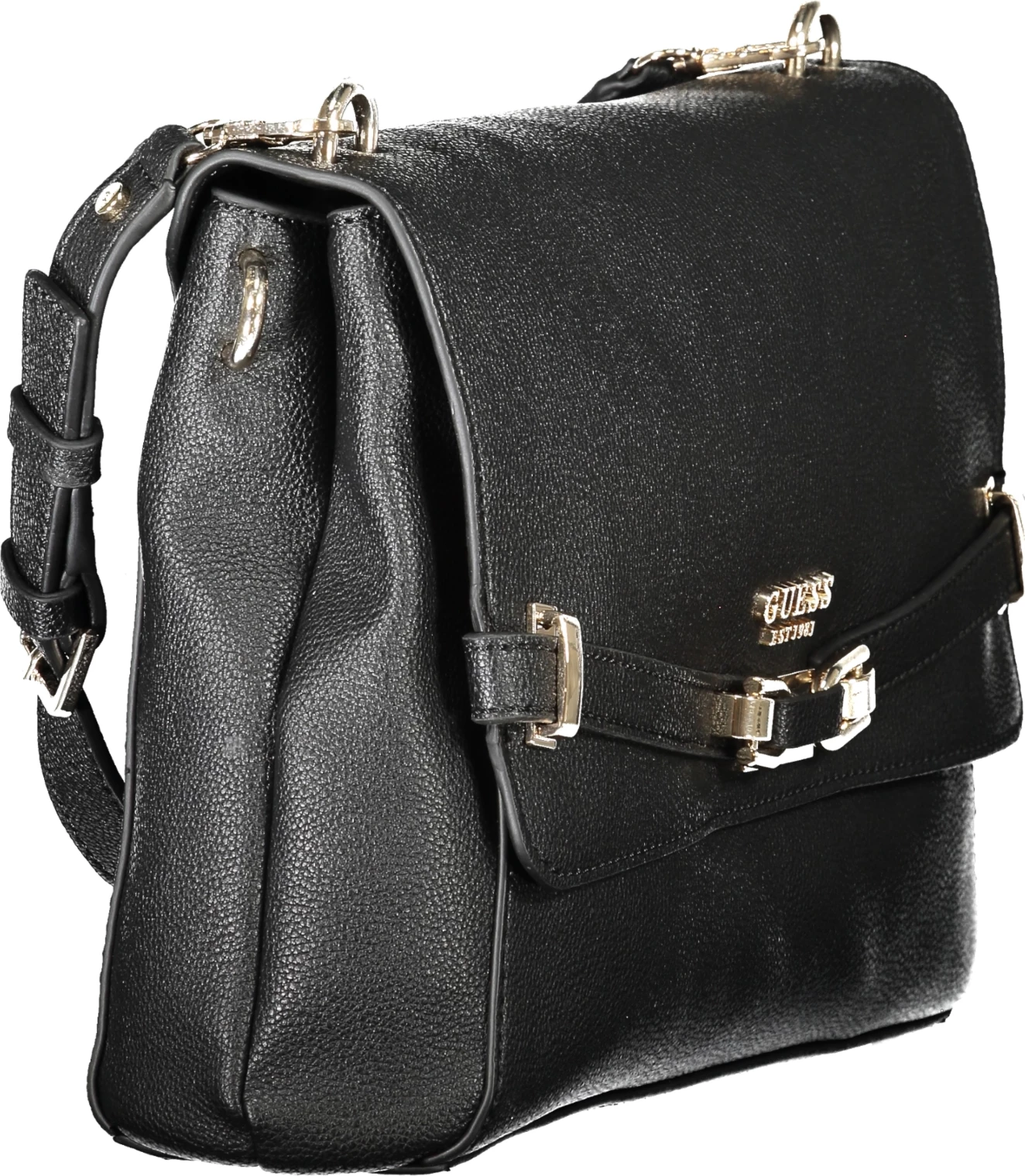 Çantë GUESS JEANS Silvye femra, e zezë