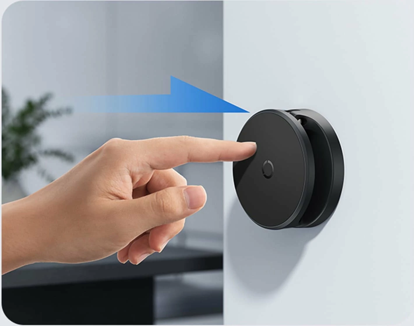 Mbajtëse magnetike për celular Baseus MagPro (MagSafe), montim në panel, rrotullim 360°, e zezë, set me pllakë metalike