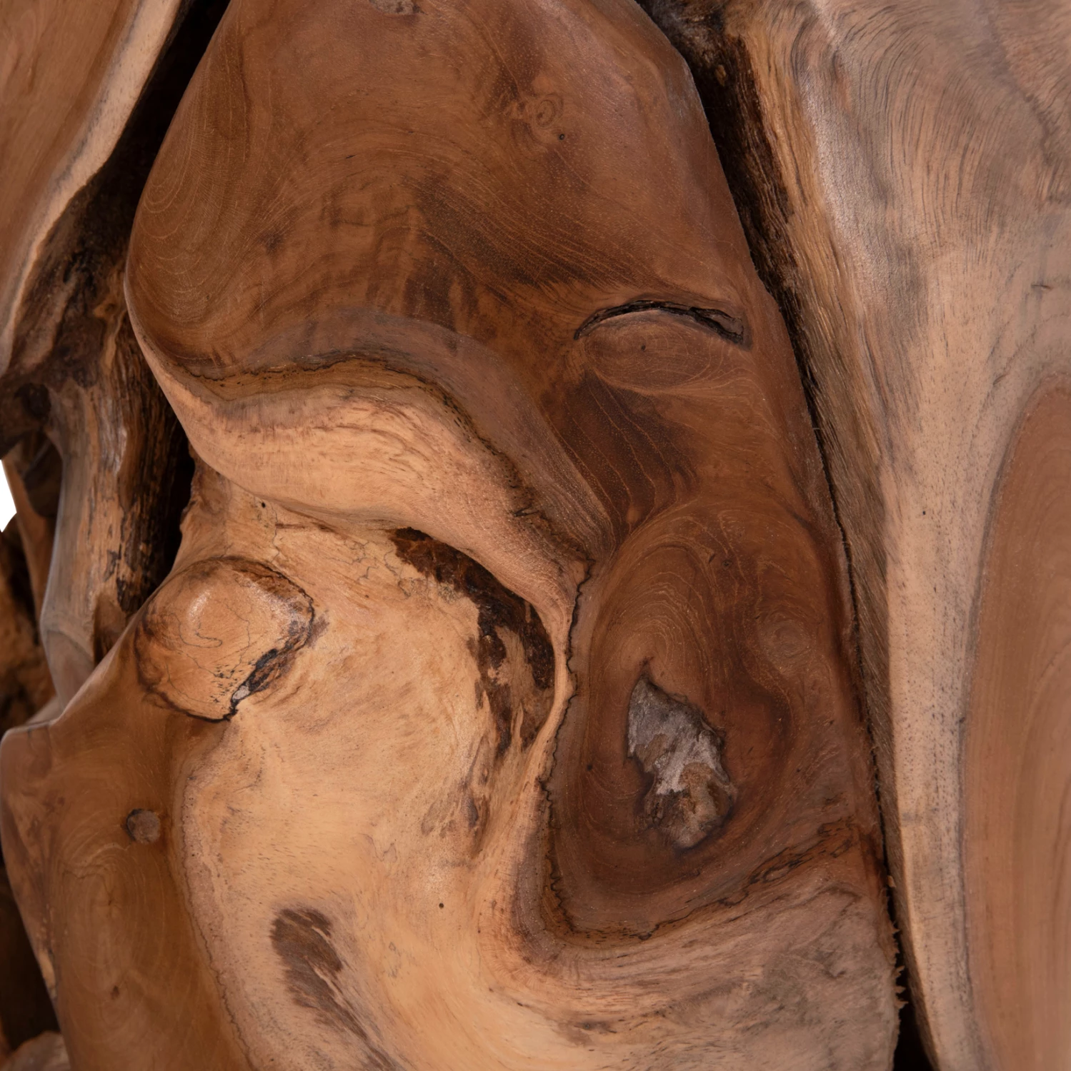 Stomp stol/sipërfaqe tavoline, dru tik natyral, FH9350.11, 30x45cm