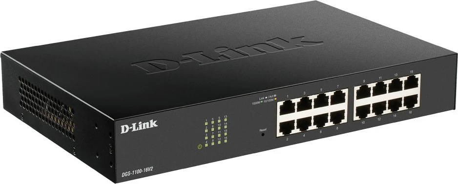 Switch D-Link DGS-1100-24PV2, Managed, Gigabit Ethernet, PoE, Rack mounting