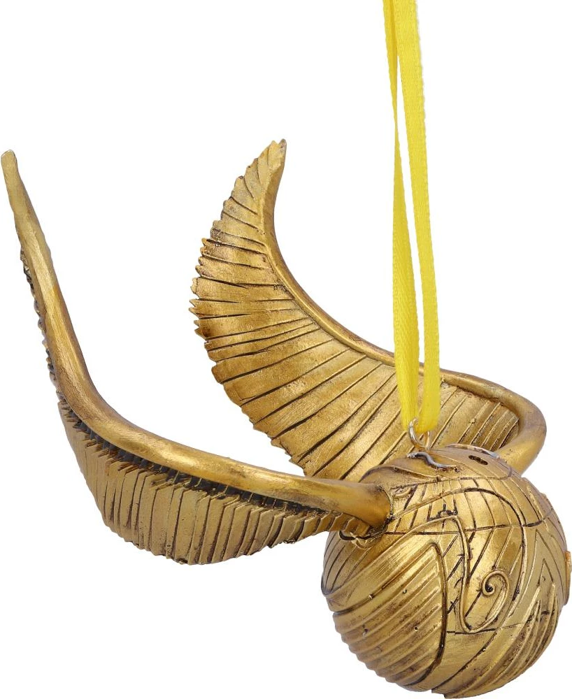 Ornament varës NEMESIS NOW Harry Potter Golden Snitch, resin, i pikturuar me dorë, i licencuar zyrtarisht, ngjyrë ari