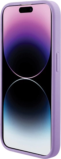 Mbështjellës Guess GUHMP15SPSAHMCU për iPhone 15 6.1", Saffiano MagSafe, vjollcë