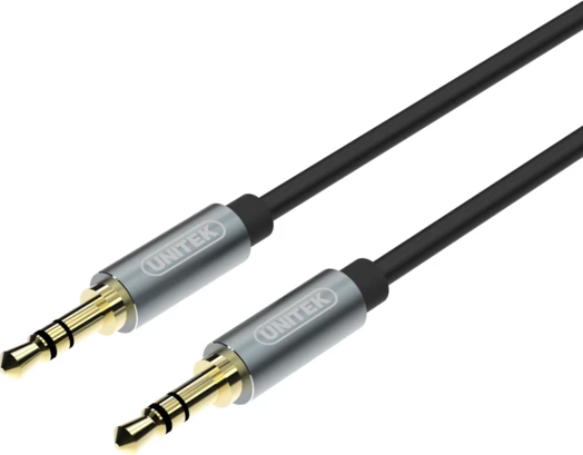 Kabllo audio AUX Unitek Y-C922ABK Jack 3.5mm–Jack 3.5mm 1.5m e zezë