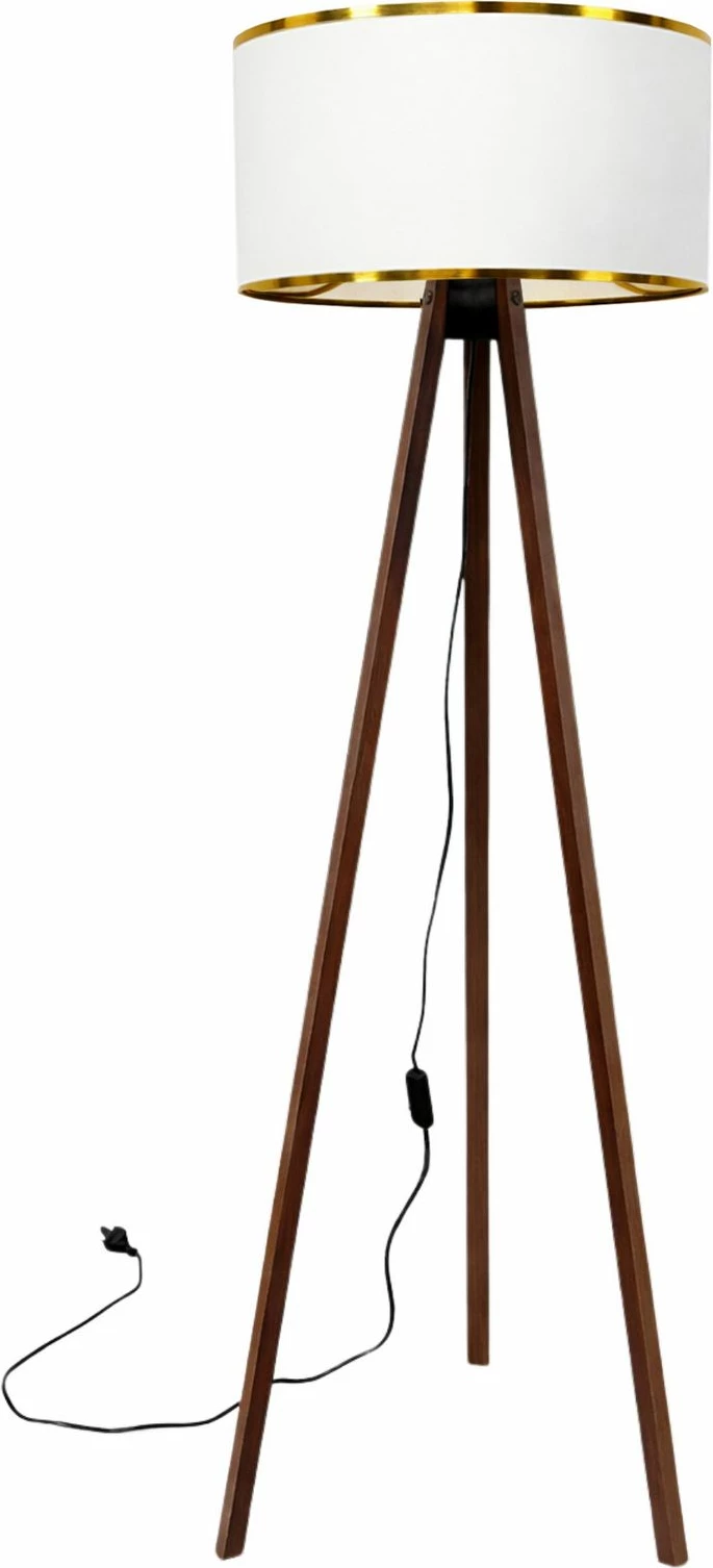 Llambë dyshemeje Opviq, AYD-2984, dru, e bardhë, 140cm