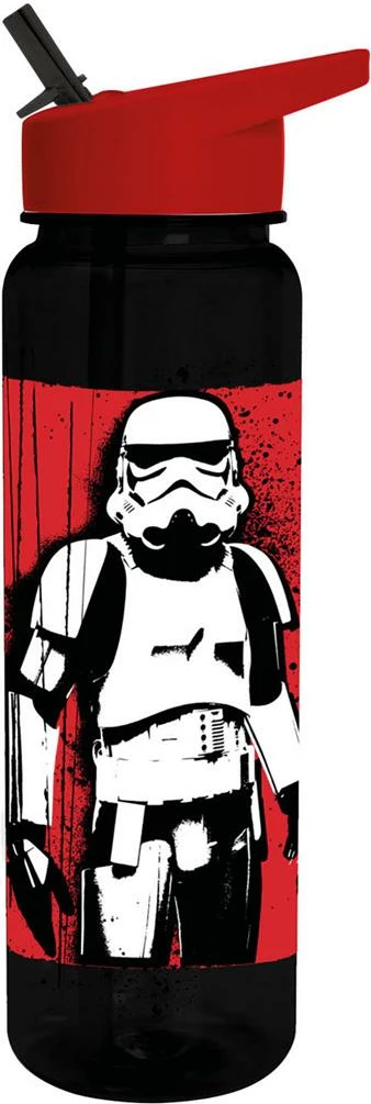 Bidon uji plastik Pyramid Star Wars Stormtrooper 500 ml, zi me të kuqe