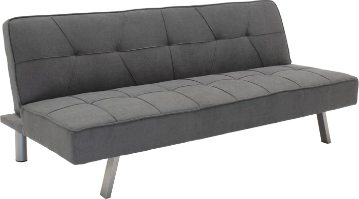 Divan shtrat 3 vendesh, ngjyrë gri e errët, 175x83x74cm