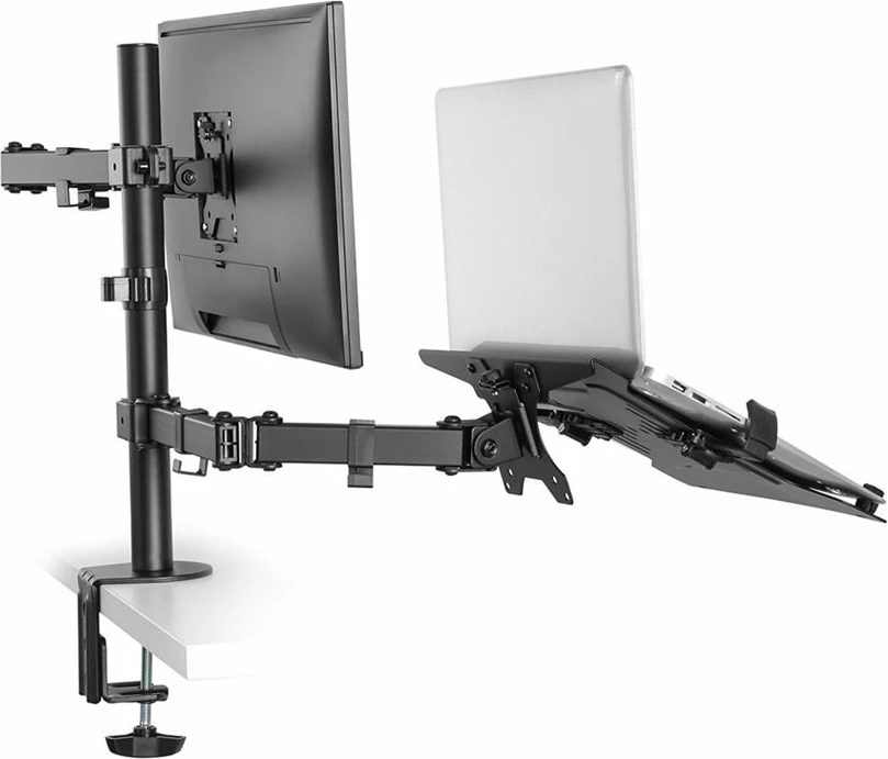 Mbajtëse tavoline për monitor dhe laptop Neomounts FPMA-D550NOTEBOOK, e zezë