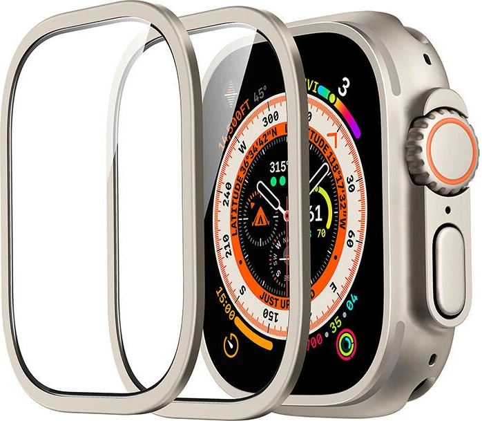 Set mbrojtës për Apple Watch Ultra ESR 49mm, kasë + xham, titanium