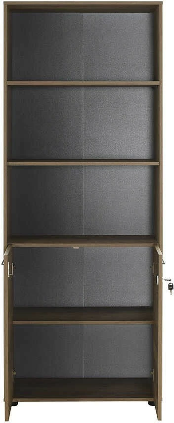 Raft librash Hanah Home, Nkt-552-Tt-1, ngjyrë arre e çelët, 72x187x34cm