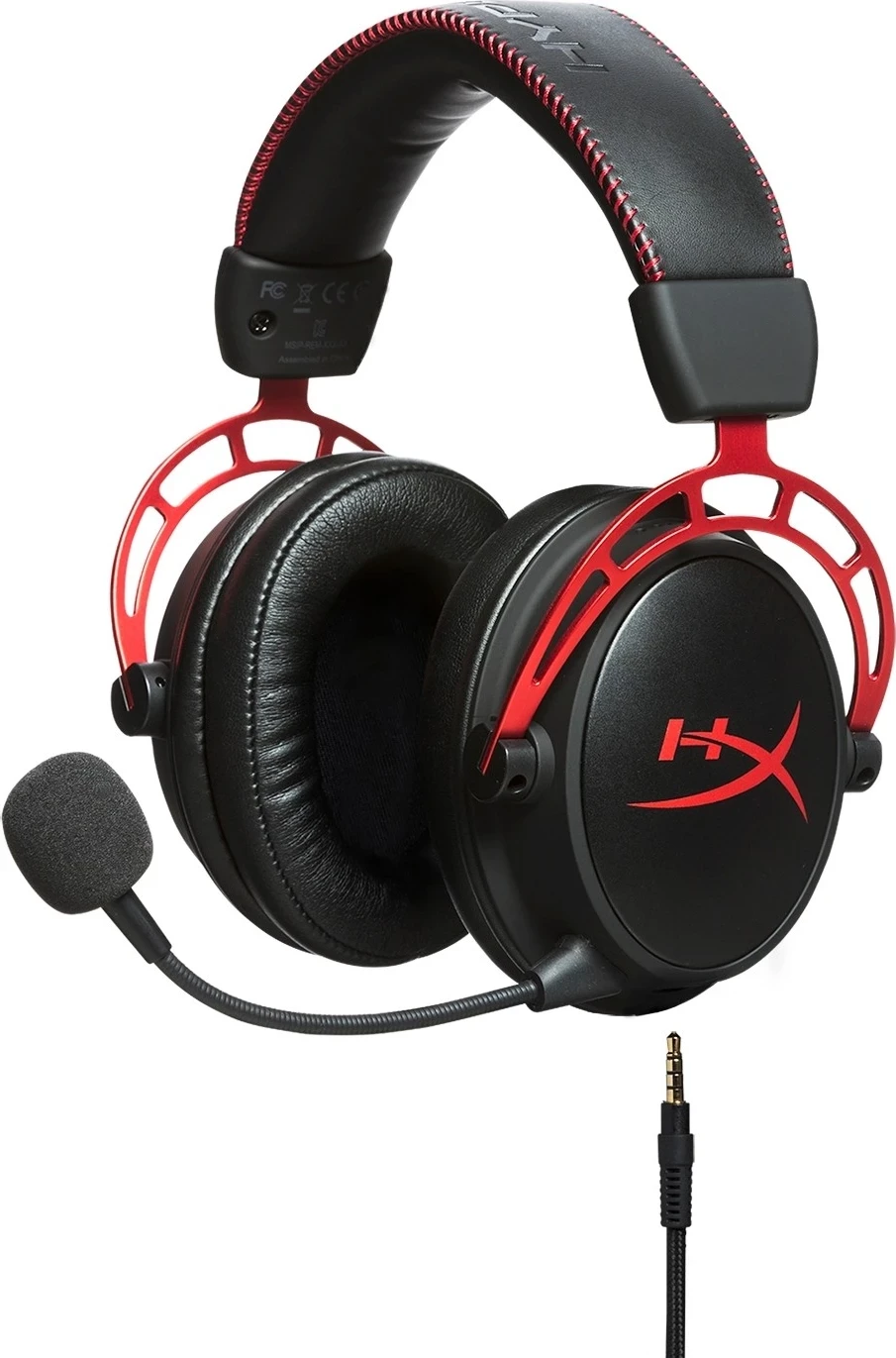 Kufje për lojëra HyperX Cloud Alpha, me kabllo, ngjyrë e zezë me të kuqe