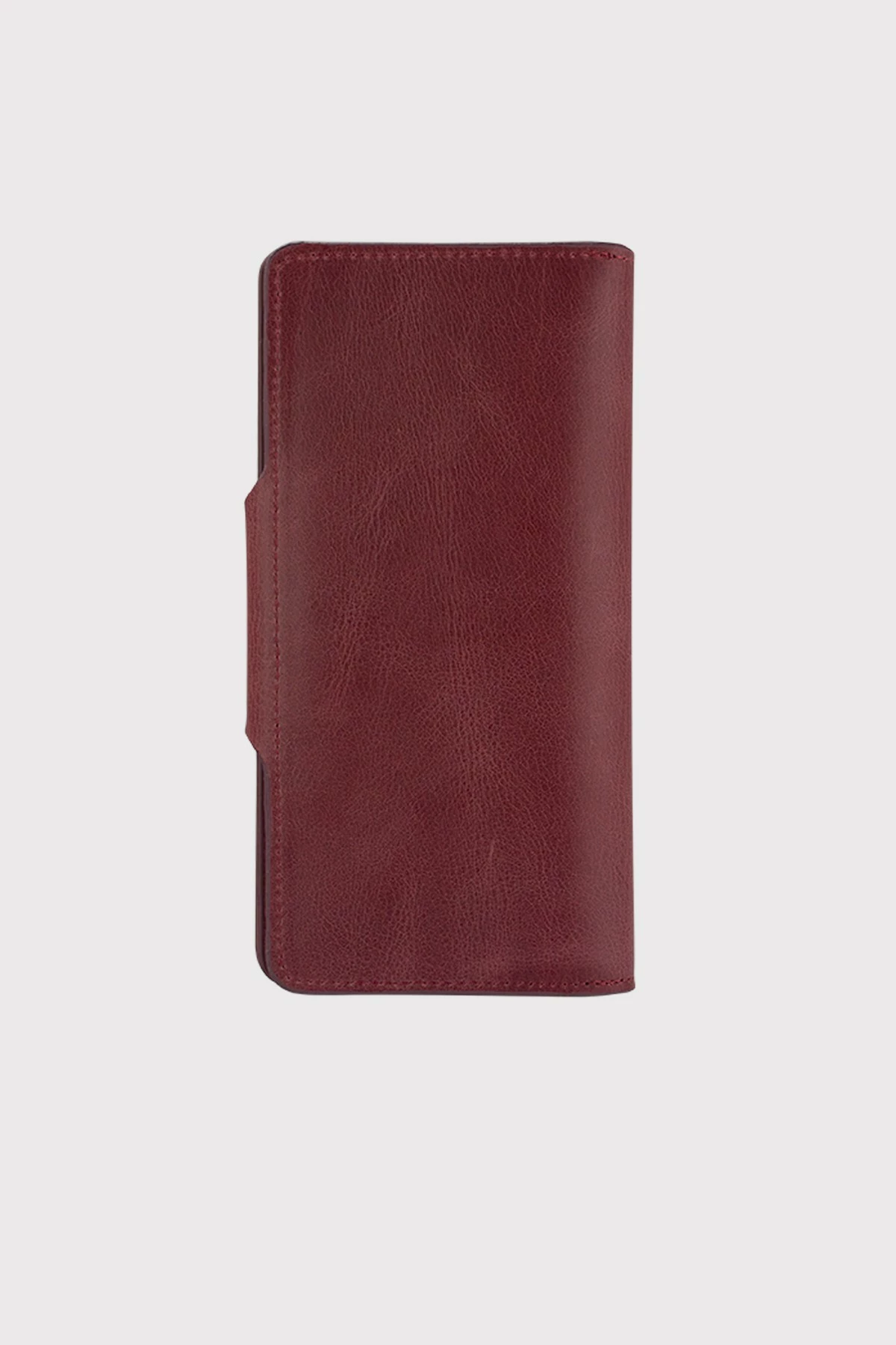Portofol unisex, lëkurë natyrale, ngjyrë e kuqe Claret, Zoozie Bags, Axel