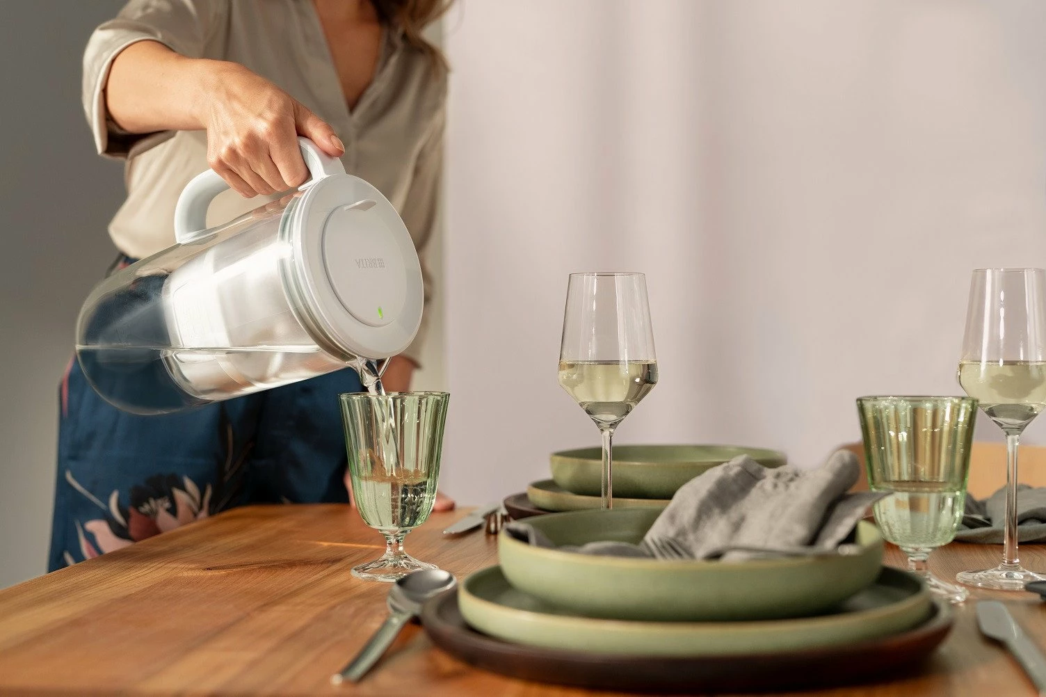 Kanicë filtruese uji Brita Glass 2.5L, me 1 fishek Maxtra Pro Pure Performance, gri