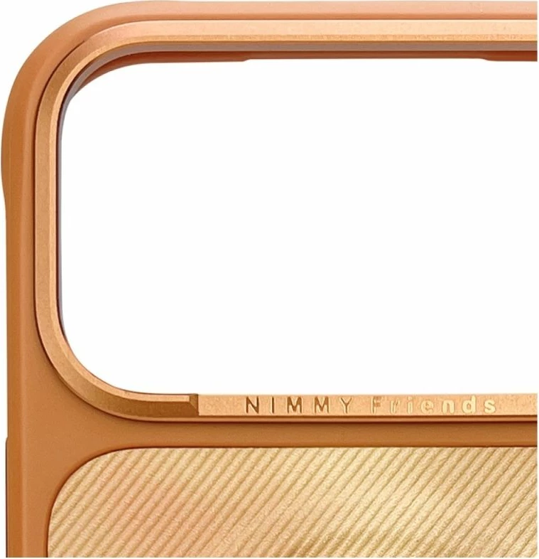 Kapak MagSafe Nimmy Gentle Pets Series Dog për iPhone 17 Pro, portokalli