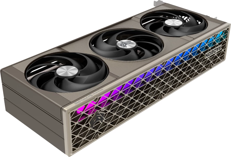 Kartë grafike SAPPHIRE NITRO+ AMD Radeon RX 9070 XT Gaming OC 16GB, Dual HDMI/Dual DP, Gri