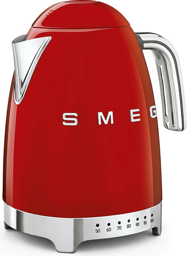 Ibrik elektrik SMEG KLF04RDEU, 1.7L, stil retro, e kuqe