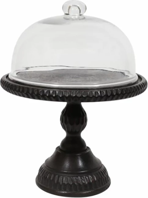 Kupë Fonce me kapak, dru, xham transparent, 21x21x36cm