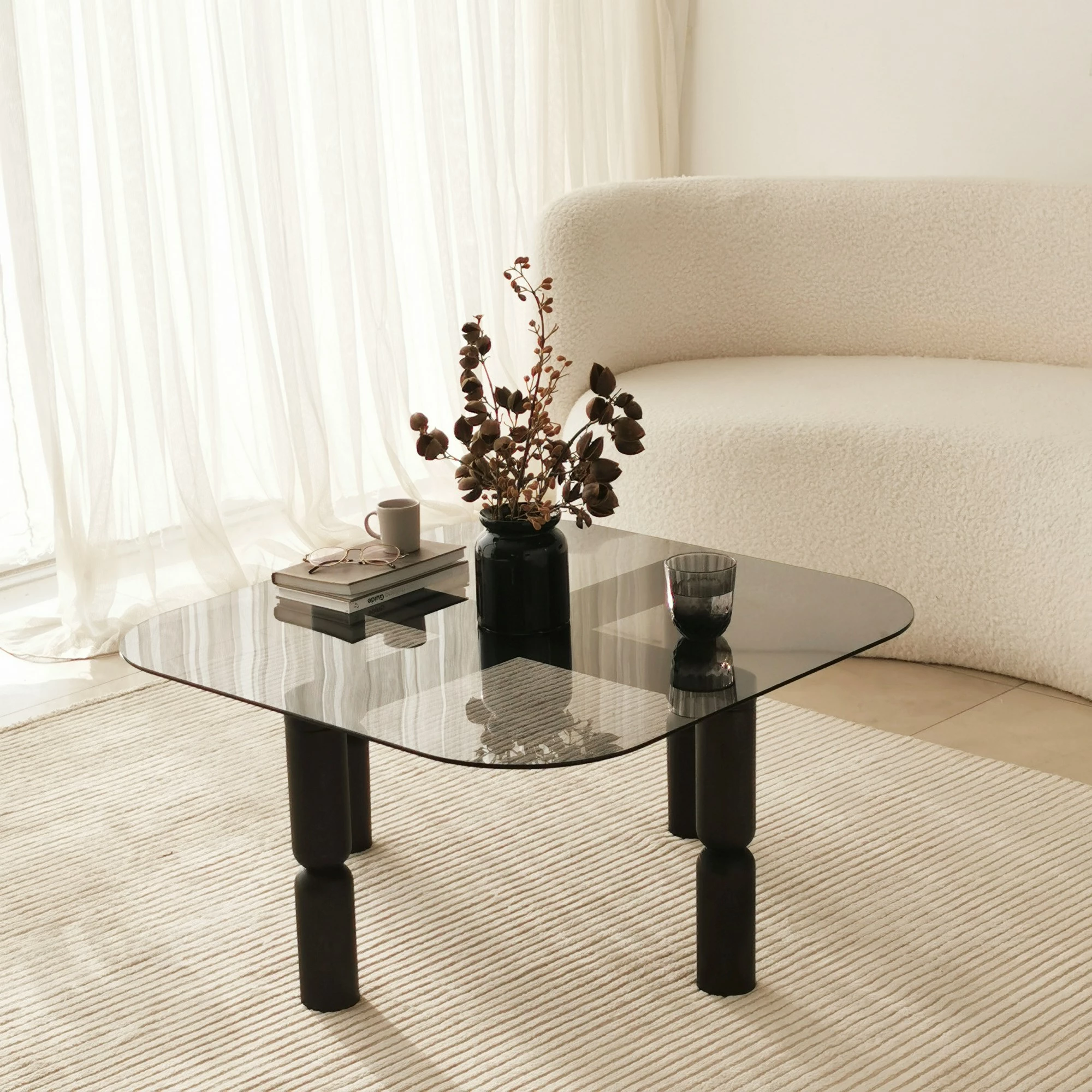 Tavolinë kafeje Hanah Home, Kei, anthracite dhe fume