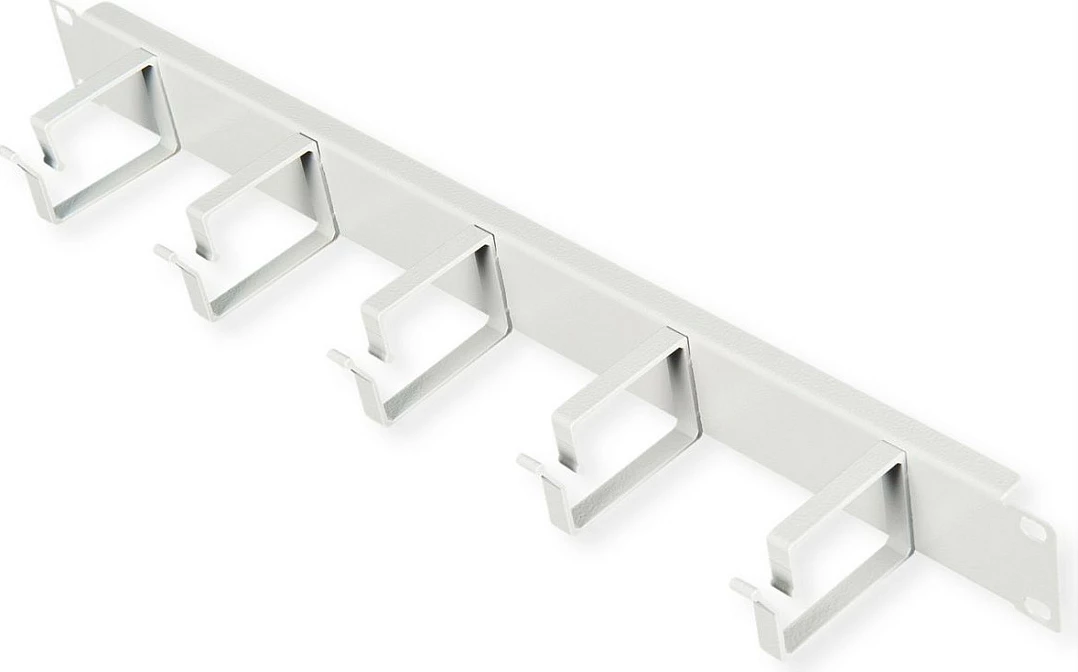 Panel menaxhimi kabllosh ROLINE 19" 1U, 40x60mm, çelik, gri
