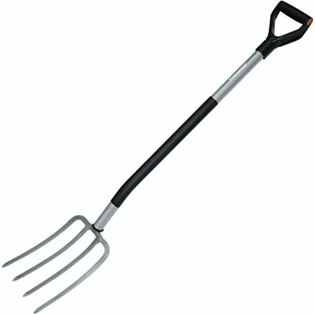 Sfurk ergonomik Fiskars, për kopësht, hirtë/ zezë