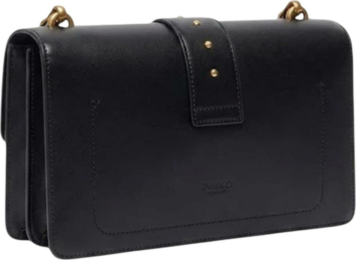 Çantë krahu për femra Pinko Love One Mini New Buckle Vitel 107071, e zezë