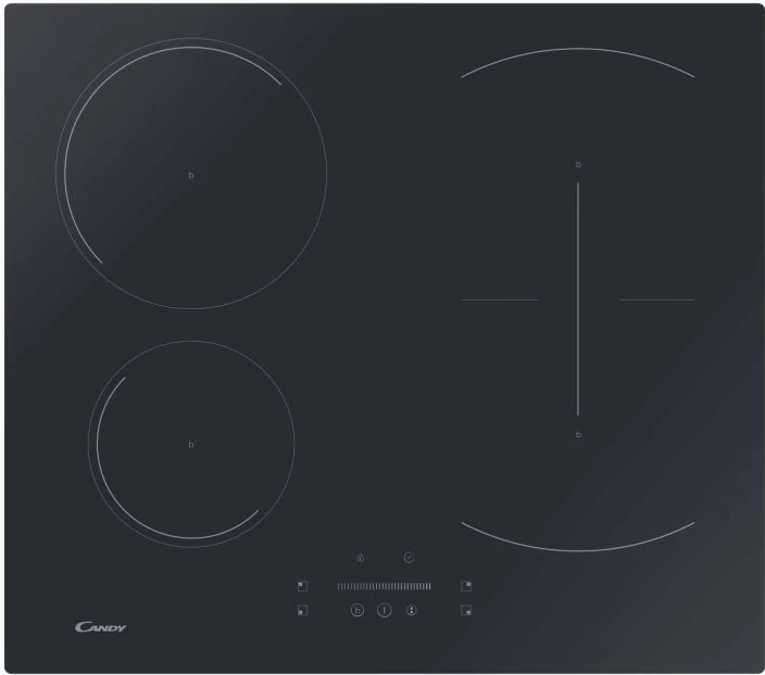 Pllakë induksioni Candy CTP6SC4/E1, 4 zona, e zezë