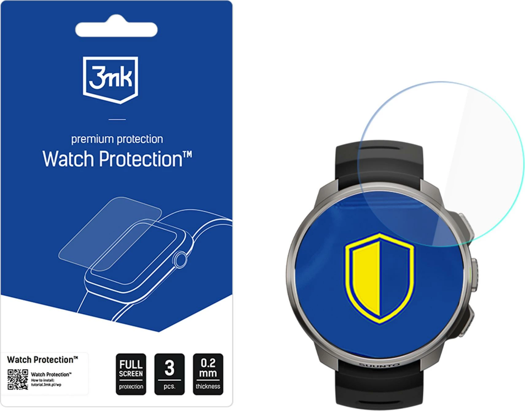 Xham mbrojtës hibrid 3mk Protection për Suunto Ocean, 3 copë