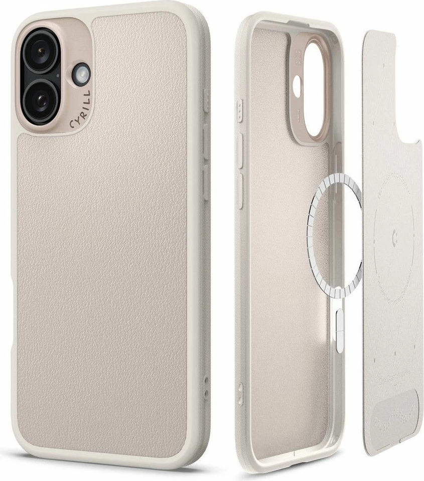 Mbështjellës Spigen Cyrill Kajuk Mag për iPhone 16, Bezhe
