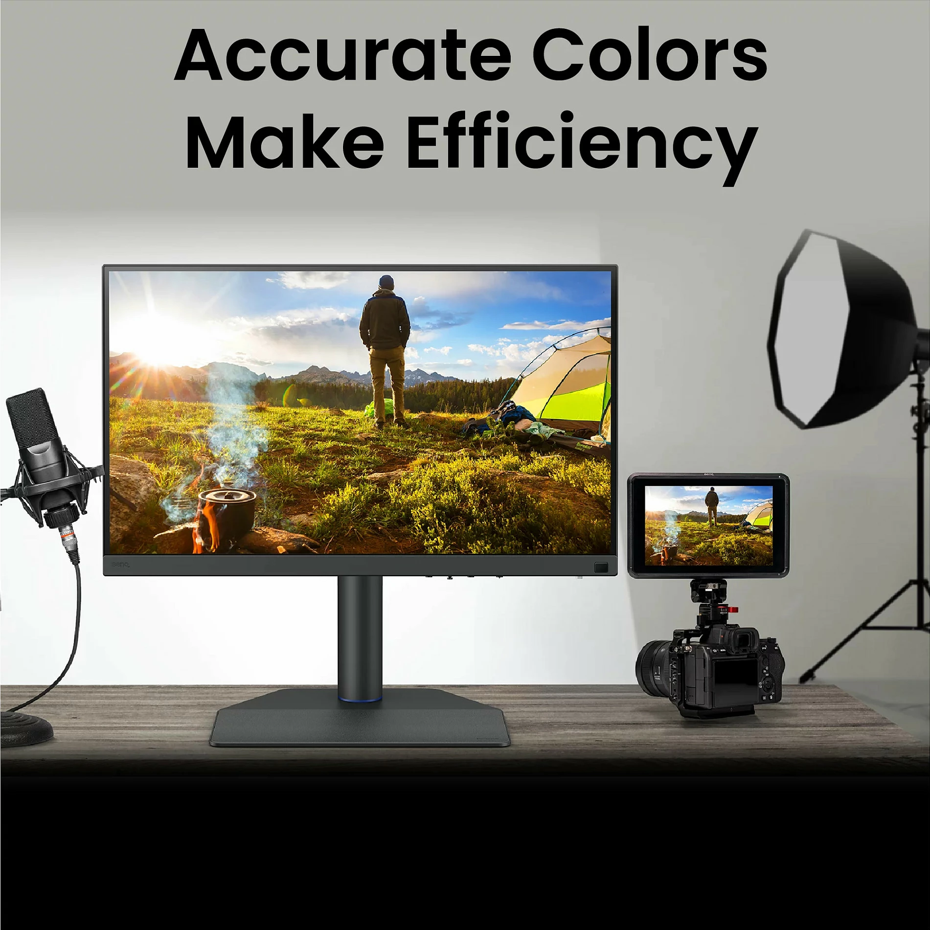Monitor për kamerë BenQ PVS7, 7", IPS 1920×1200, 2000 nits, HDMI 2.0/SDI, i zi