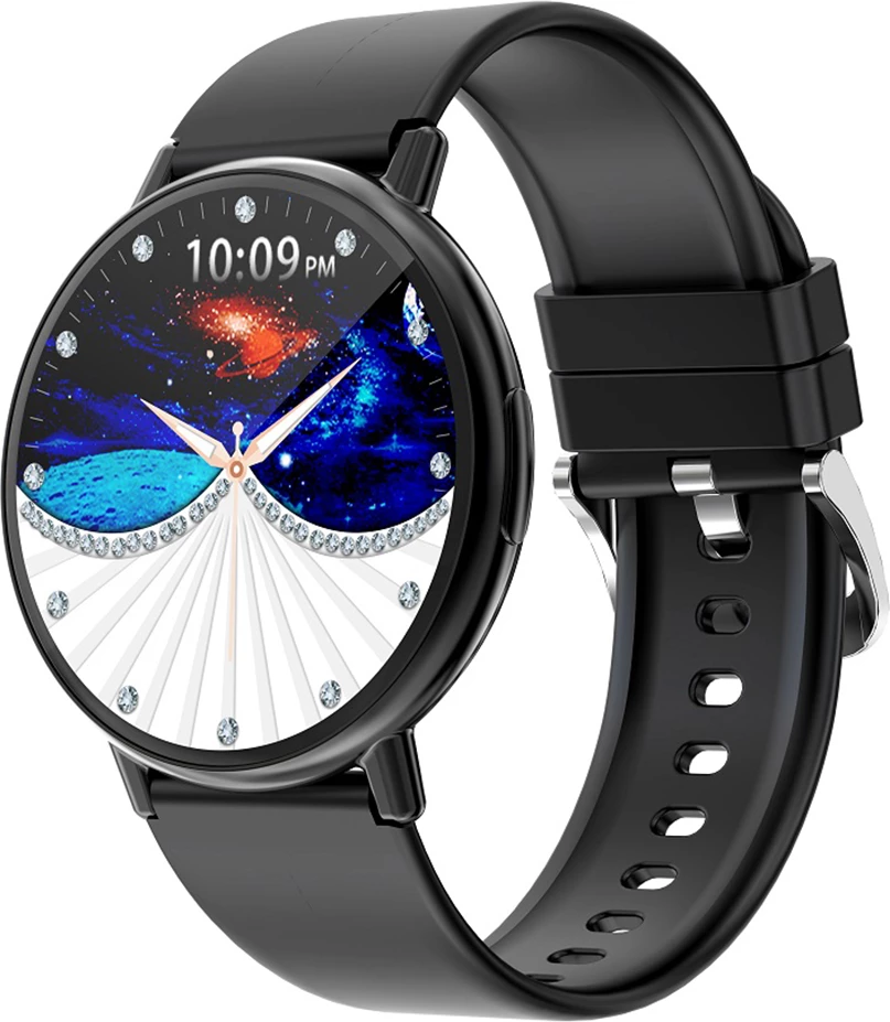 Smartwatch Aiwa SW-A800 1.39\" IPS LCD, Bluetooth thirrje, IP67, 220 mAh, e zezë