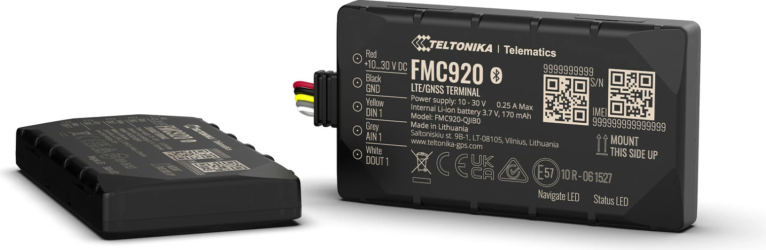GPS tracker Teltonika FMC920, 4G LTE Cat 1, Single SIM, IP54, i zi