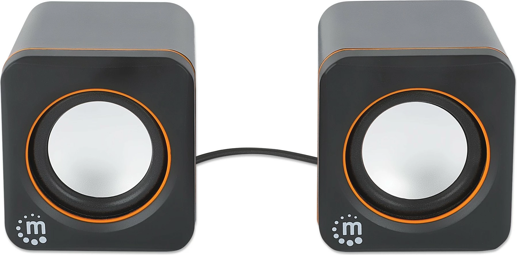 Kufje stereo Manhattan 2600 Series, 2.0 kanale, 6W, USB-A/USB-C, zi/portokalli
