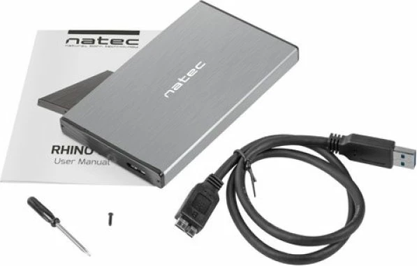 Kutí hard disku NATEC Rhino Go NKZ-1281, gri