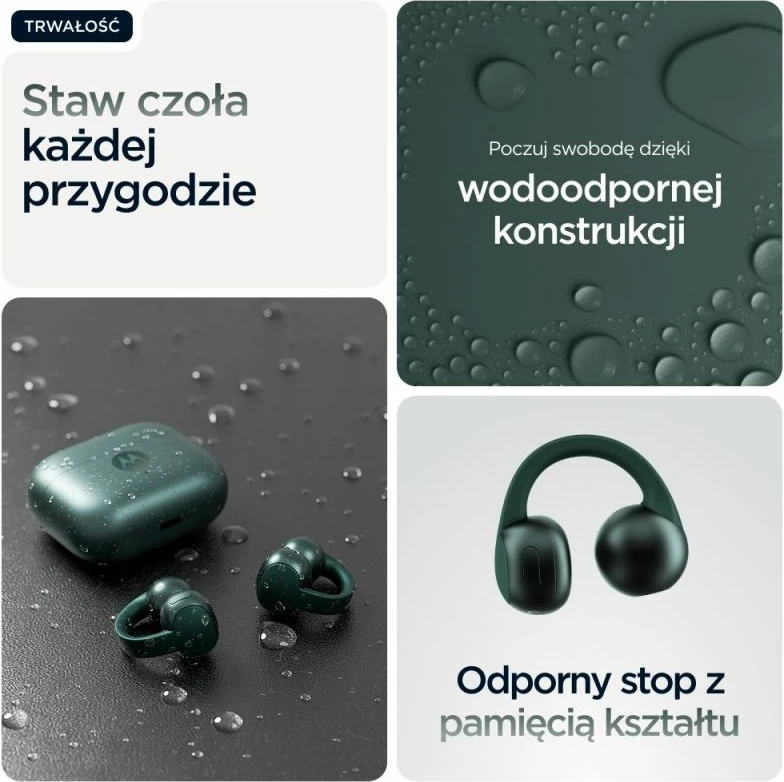 Atlete për vesh në vesh Motorola, jeshile