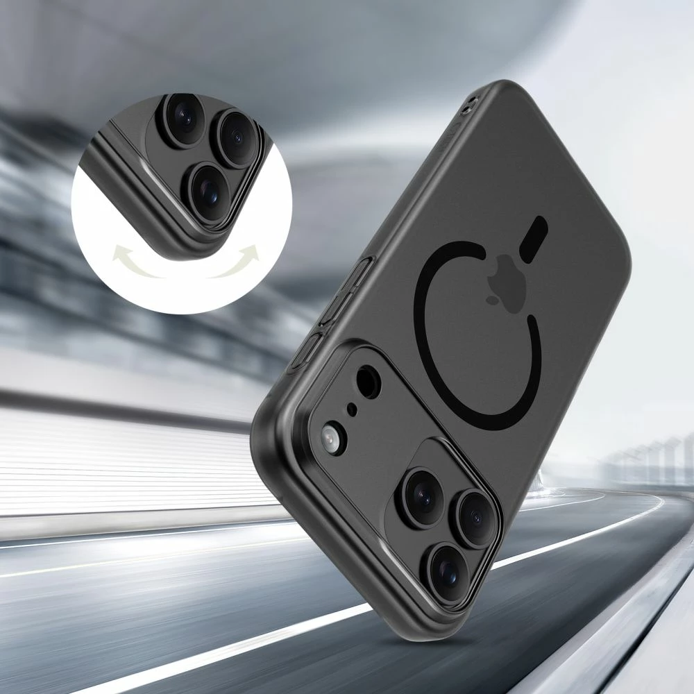 Mbështjellës Tech-Protect MagSlim MagSafe për iPhone 17 Pro, e zezë matte, 1 copë