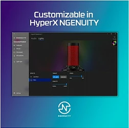 Mikrofon USB HyperX QuadCast 2, 24-bit/96kHz, 4 polar pattern, 3.5mm, i zi